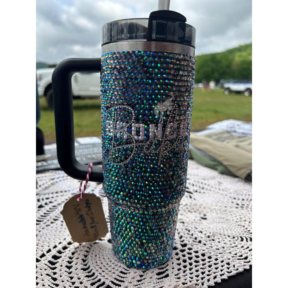 30 Oz Stanley Rhinestone Stanley Black Tumbler